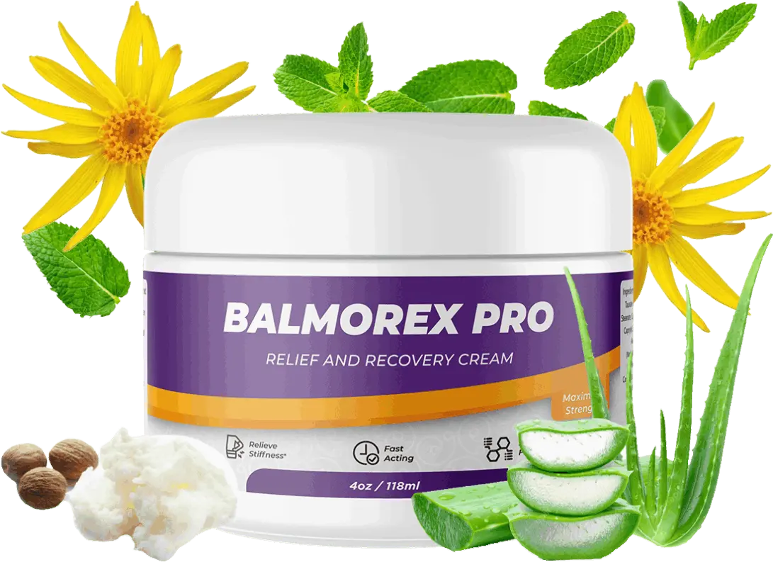 Balmorex Pro natural ingredients jar